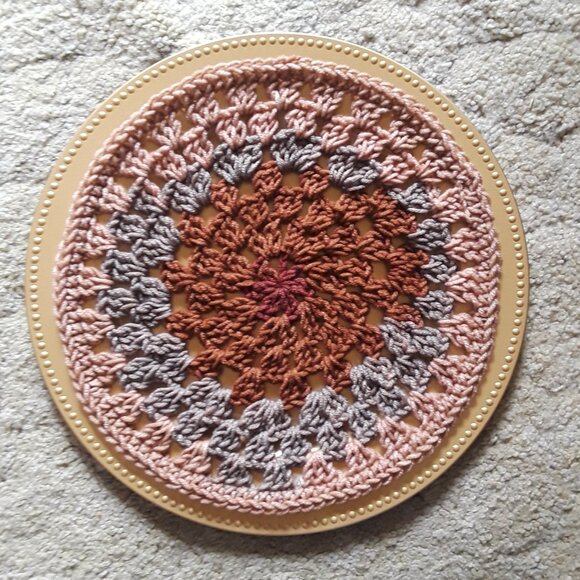 Crochet Granny Square Placemats ~ set of 4 - Picture 4 of 6